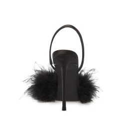 ALEXIS BLACK FABRIC -Stevemadden STEVEMADDEN SHOES ALEXIS BLACK SATIN BACK