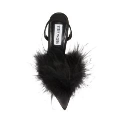 ALEXIS BLACK FABRIC -Stevemadden STEVEMADDEN SHOES ALEXIS BLACK SATIN TOP