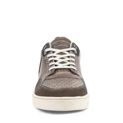 BREVARD GREY LEATHER -Stevemadden STEVEMADDEN SHOES BREVARD GREY FRONT