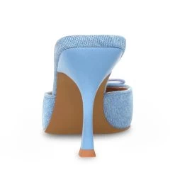 BRIANNE BLUE FABRIC -Stevemadden STEVEMADDEN SHOES BRIANNE DENIM FABRIC BACK