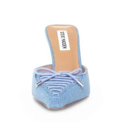 BRIANNE BLUE FABRIC -Stevemadden STEVEMADDEN SHOES BRIANNE DENIM FABRIC FRONT