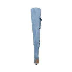 BRITTANY BLUE FABRIC 12 BRITTANY BLUE FABRIC -Stevemadden STEVEMADDEN SHOES BRITTANY DENIM FABRIC BACK