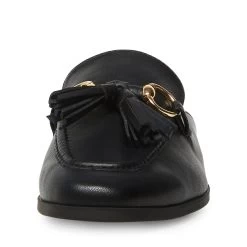 CAYLER BLACK LEATHER -Stevemadden STEVEMADDEN SHOES CAYLER BLACK FRONT