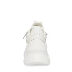 TROYY WHITE LEATHER -Stevemadden STEVEMADDEN SHOES CHUNKY PLATFORM SNEAKER WHITE BACK