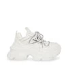 TROYY WHITE LEATHER -Stevemadden STEVEMADDEN SHOES CHUNKY PLATFORM SNEAKER WHITE SIDE