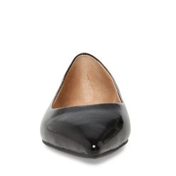COLETTE BLACK PATENT -Stevemadden STEVEMADDEN SHOES COLETTE BLACK PATENT FRONT