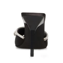 EMBELLISH BLACK -Stevemadden STEVEMADDEN SHOES EMBELLISH BLACK SATIN BACK