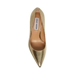 EVELYN GOLD EXOTIC -Stevemadden STEVEMADDEN SHOES EVELYN GOLD SNAKE TOP