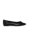 EVIA BLACK LEATHER -Stevemadden STEVEMADDEN SHOES EVIA BLACK LEATHER SIDE