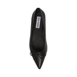 EVIA BLACK LEATHER -Stevemadden STEVEMADDEN SHOES EVIA BLACK LEATHER TOP
