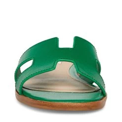 HADYN GREEN LEATHER -Stevemadden STEVEMADDEN SHOES HADYN GREEN LEATHER FRONT