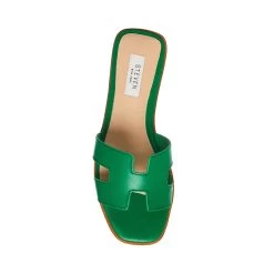 HADYN GREEN LEATHER -Stevemadden STEVEMADDEN SHOES HADYN GREEN LEATHER TOP