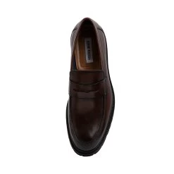 KAYVONN BROWN LEATHER -Stevemadden STEVEMADDEN SHOES KAYVONN BROWN TOP