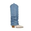 LASSY DENIM FABRIC 1 LASSY DENIM FABRIC -Stevemadden STEVEMADDEN SHOES LASSY DENIM FABRIC SIDE