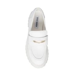 LAWRENCE WHITE LEATHER 12 LAWRENCE WHITE LEATHER -Stevemadden STEVEMADDEN SHOES LAWRENCE WHITE LEATHER TOP