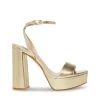 LESSA GOLD -Stevemadden STEVEMADDEN SHOES LESSA CHAMPAGNE SIDE
