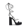 MANZIE BLACK -Stevemadden STEVEMADDEN SHOES MANZIE BLACK SIDE
