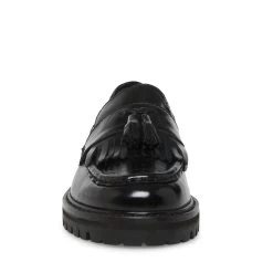 MINKA BLACK LEATHER 13 MINKA BLACK LEATHER -Stevemadden STEVEMADDEN SHOES MINKA BLACK LEATHER FRONT