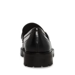 MISTOR BLACK LEATHER -Stevemadden STEVEMADDEN SHOES MISTOR BLACK LEATHER BACK