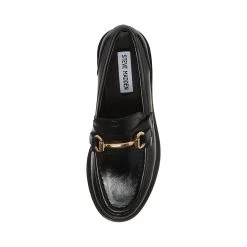 MISTOR BLACK LEATHER -Stevemadden STEVEMADDEN SHOES MISTOR BLACK LEATHER TOP