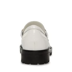 MISTOR WHITE LEATHER -Stevemadden STEVEMADDEN SHOES MISTOR WHITE LEATHER BACK