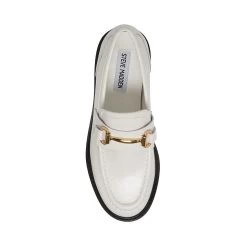 MISTOR WHITE LEATHER -Stevemadden STEVEMADDEN SHOES MISTOR WHITE LEATHER TOP