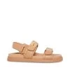 MONA TAN LEATHER -Stevemadden STEVEMADDEN SHOES MONA TAN LEATHER SIDE