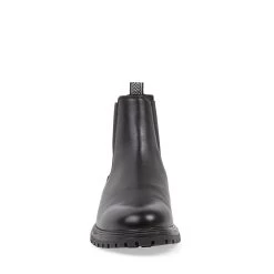 BERRYL BLACK LEATHER -Stevemadden STEVEMADDEN SHOES REBOUND BLACK FRONT