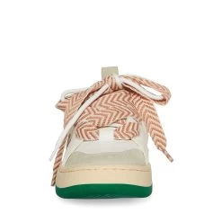 ROARING WHITE MULTI 11 ROARING WHITE MULTI -Stevemadden STEVEMADDEN SHOES ROARING WHITE GREEN FRONT