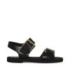 SANTOO BLACK EXOTIC -Stevemadden STEVEMADDEN SHOES SANTO BLACK CROCO SIDE