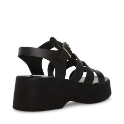 SARAI BLACK LEATHER -Stevemadden STEVEMADDEN SHOES SARAI BLACK LEATHER ALT1