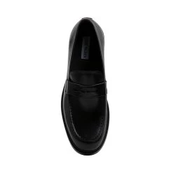 TARRIN BLACK LEATHER -Stevemadden STEVEMADDEN SHOES TARRIN BLACK TOP