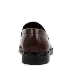 TARRIN BROWN LEATHER -Stevemadden STEVEMADDEN SHOES TARRIN BROWN BACK