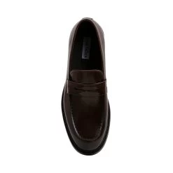 TARRIN BROWN LEATHER -Stevemadden STEVEMADDEN SHOES TARRIN BROWN TOP