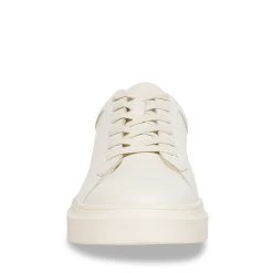 TILTON2 WHITE LEATHER -Stevemadden STEVEMADDEN SHOES TILTON WHITE LEATHER FRONT