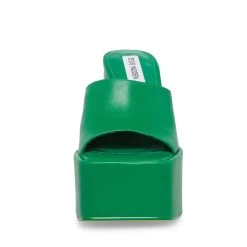 TRIXIE GREEN LEATHER 9 TRIXIE GREEN LEATHER -Stevemadden STEVEMADDEN SHOES TRIXIE GREEN FRONT