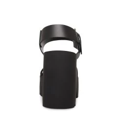 VESTA BLACK LEATHER 10 VESTA BLACK LEATHER -Stevemadden STEVEMADDEN SHOES VESTA BLACK BACK