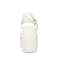 VESTA WHITE LEATHER -Stevemadden STEVEMADDEN SHOES VESTA WHITE LEATHER BACK