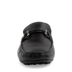 YULL BLACK LEATHER -Stevemadden STEVEMADDEN SHOES YULL BLACK FRONT