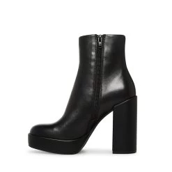 ZENIA BLACK LEATHER -Stevemadden STEVEMADDEN SHOES ZENIA BLACK LEATHER INSIDE