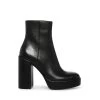 ZENIA BLACK LEATHER 2 ZENIA BLACK LEATHER -Stevemadden STEVEMADDEN SHOES ZENIA BLACK LEATHER SIDE