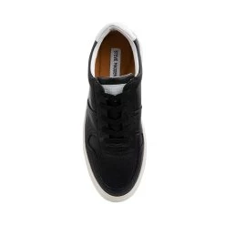 FELIX BLACK LEATHER -Stevemadden STEVEMADDEN SNEAKER FELIX BLACK TOP