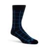 5PK MEN'S BLUE MULTI SOCKS -Stevemadden STEVEMADDEN SOCKS SMSKM0057 BLUELINES 1