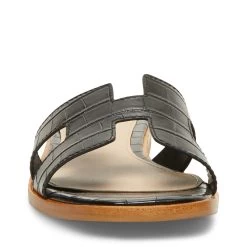 HADYN BLACK EXOTIC 9 HADYN BLACK EXOTIC -Stevemadden STEVEMADDEN STEVEN HADYN BLACK CROCO FRONT