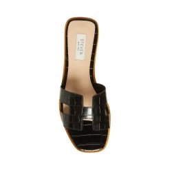 HADYN BLACK EXOTIC 11 HADYN BLACK EXOTIC -Stevemadden STEVEMADDEN STEVEN HADYN BLACK CROCO TOP