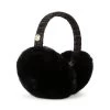 FAUX-FUR EARMUFF BLACK -Stevemadden STEVEMADDEN ACCESSORIES SMA 1578 BLACK ANGLE