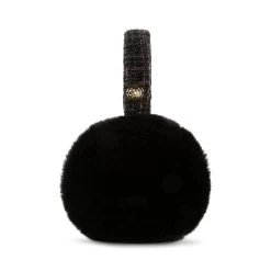FAUX-FUR EARMUFF BLACK 8 FAUX-FUR EARMUFF BLACK -Stevemadden STEVEMADDEN ACCESSORIES SMA 1578 BLACK SIDE