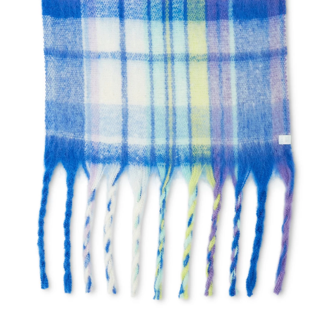 PLAID SCARF BLUE MULTI 6 PLAID SCARF BLUE MULTI - Image 4