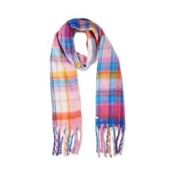 PLAID SCARF PINK MULTI 8 PLAID SCARF PINK MULTI -Stevemadden STEVEMADDEN ACCESSORIES SMA 2561 PINK MULTI 25418