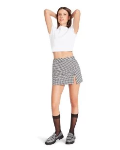 CAMERON SKIRT WHITE/BLACK -Stevemadden STEVEMADDEN APPAREL BM309712 WHITE 02